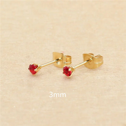 Earrings With Stianless Steel Needle Brief Jewelry 20 Colors For Choose No Allergy