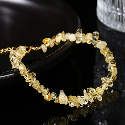 Natural Citrines  Bracelet Women Fashion Jewelry