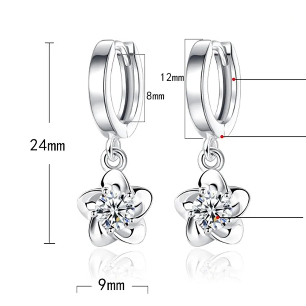 Sterling Silver Earrings Jewelry High Quality