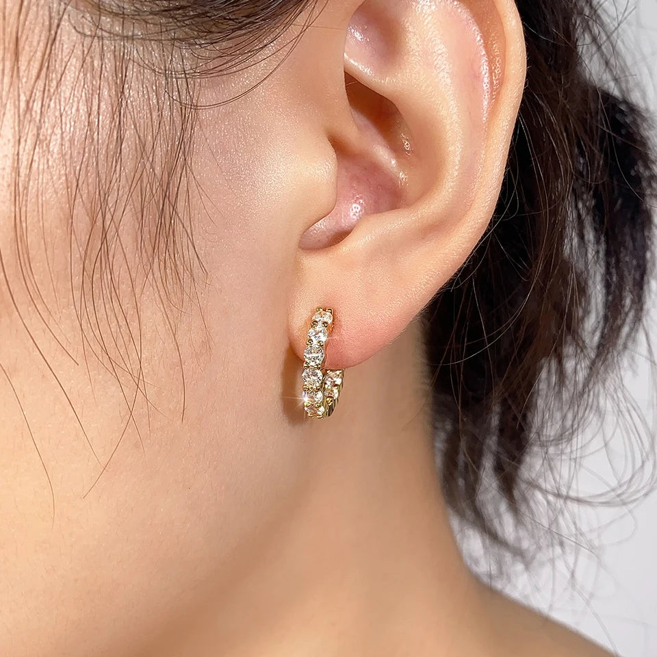 Ear Rings White Gold Color