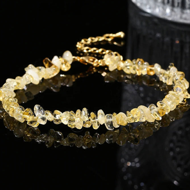 Natural Citrines  Bracelet Women Fashion Jewelry