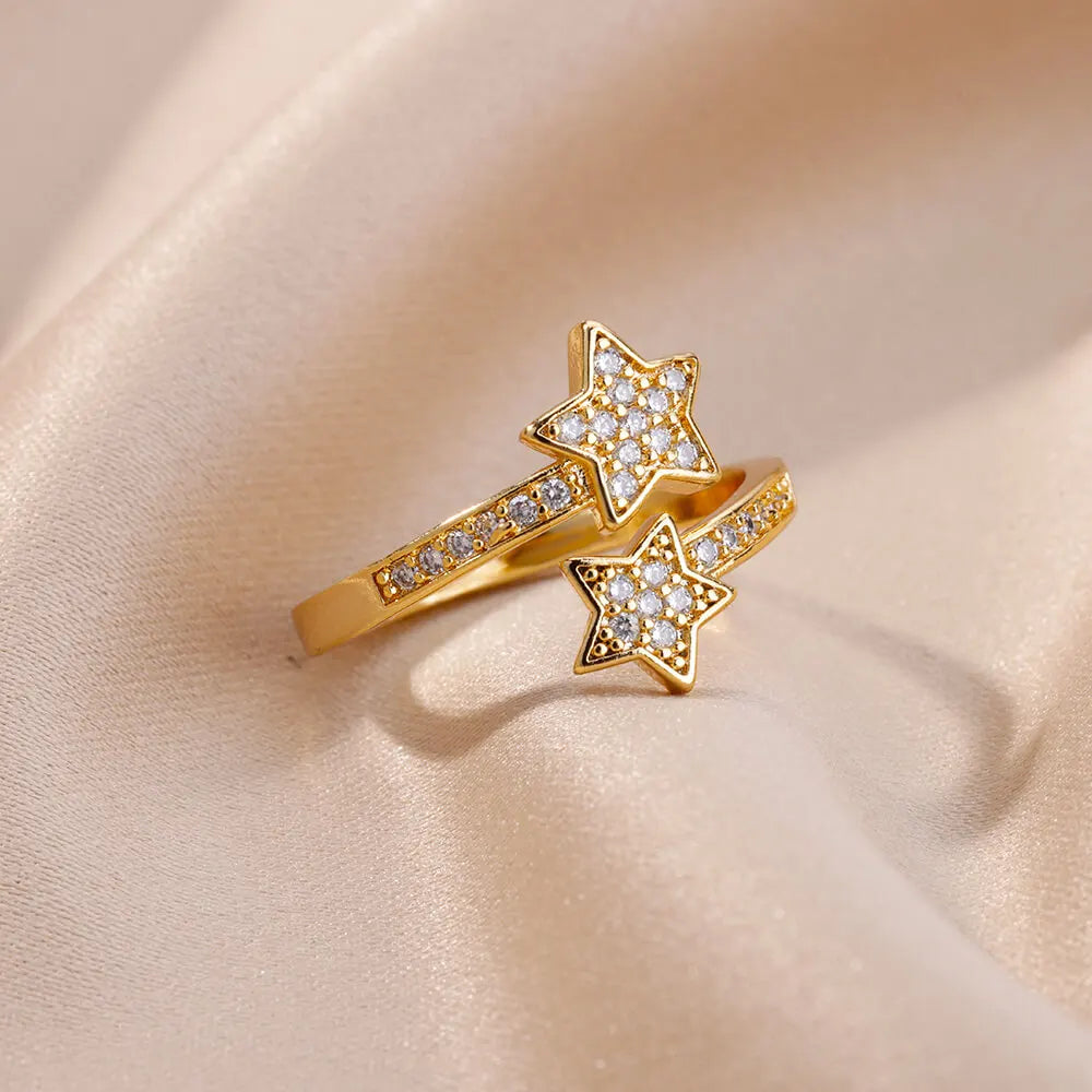 Star Rings For Women Girls