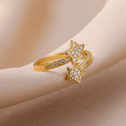 Star Rings For Women Girls