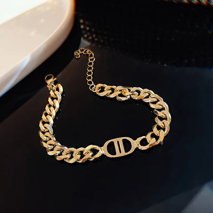 Bracelet For Women New Fashion Sparkling Gold Color