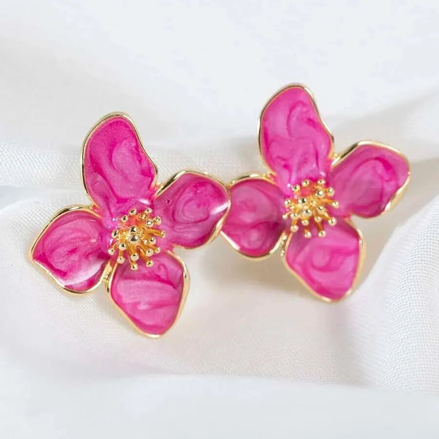 Flower Earrings New Trendy Girls Cute Jewelrys