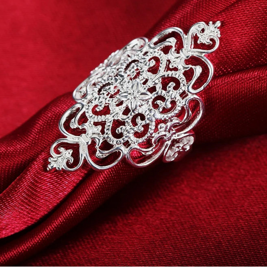 Hot new Silver Rings For Women elegant Fashion Party