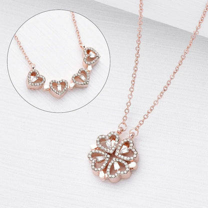 Necklace Heart Shaped Clover