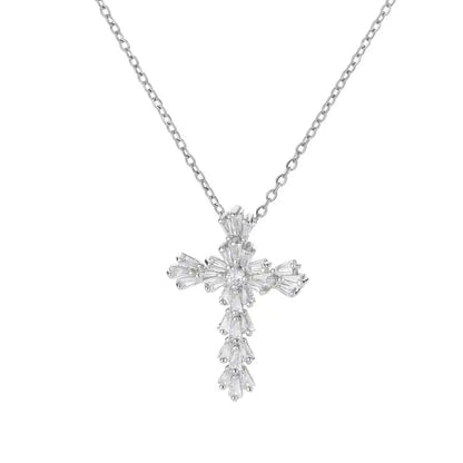 Luxury Cross Necklace for Women Crysta