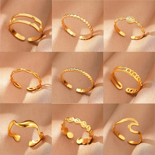 Rings Simpler Geometric Fashion