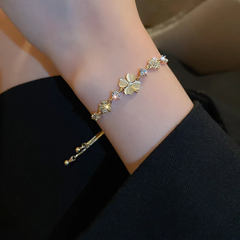 Bracelet For Women New Fashion Sparkling Gold Color