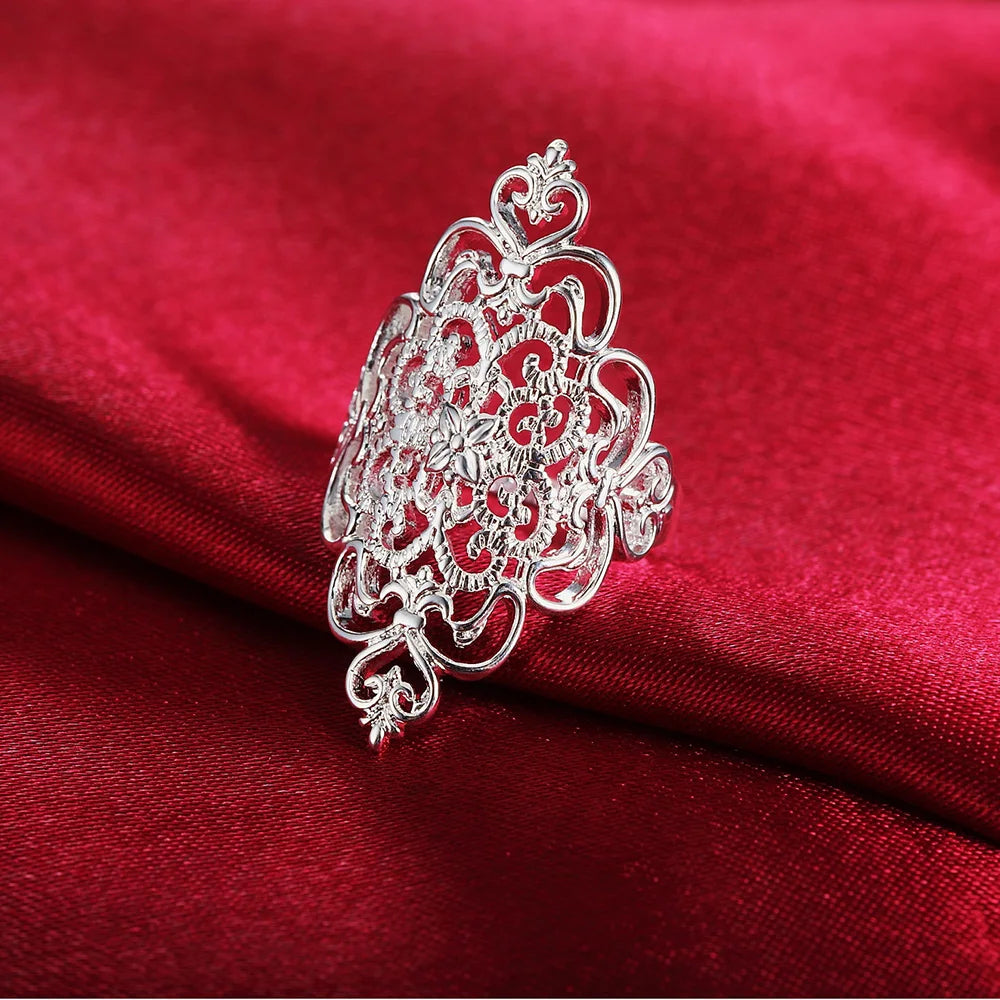 Hot new Silver Rings For Women elegant Fashion Party