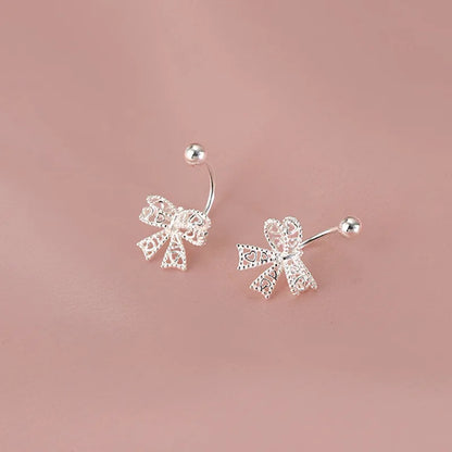 Silver Heart Earrings for Women Fine Jewelry