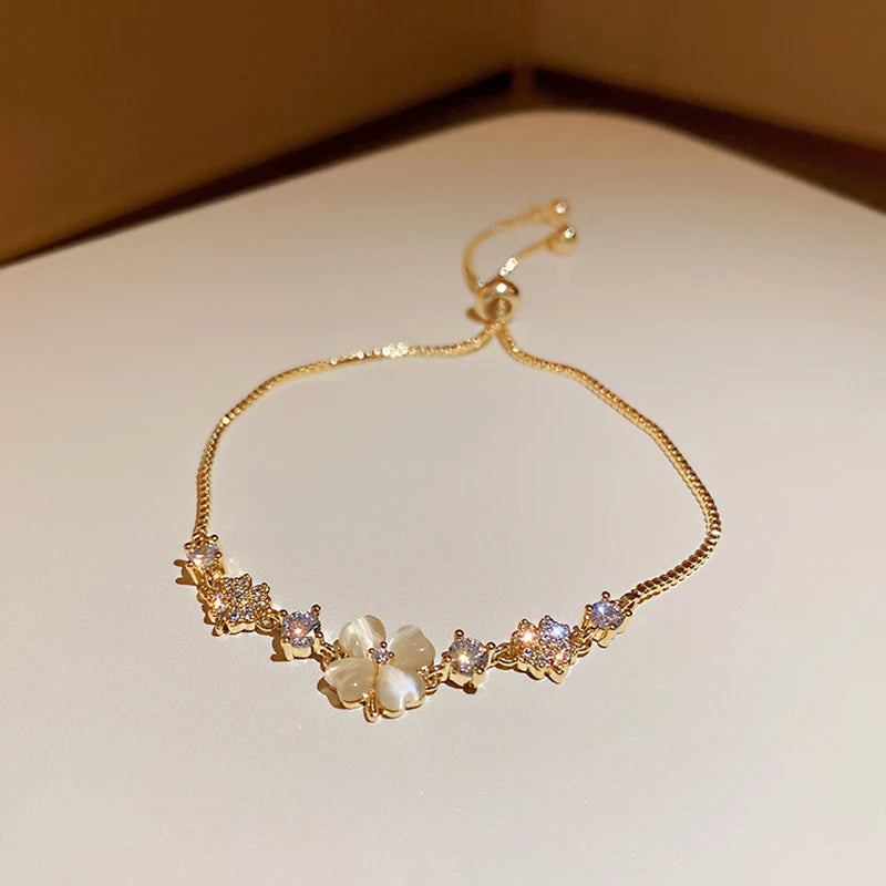 Bracelet For Women New Fashion Sparkling Gold Color