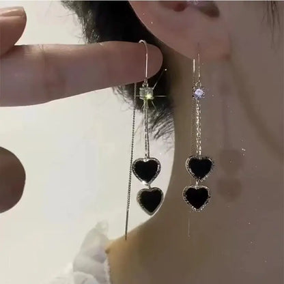 Blue Heart Earrings for Women