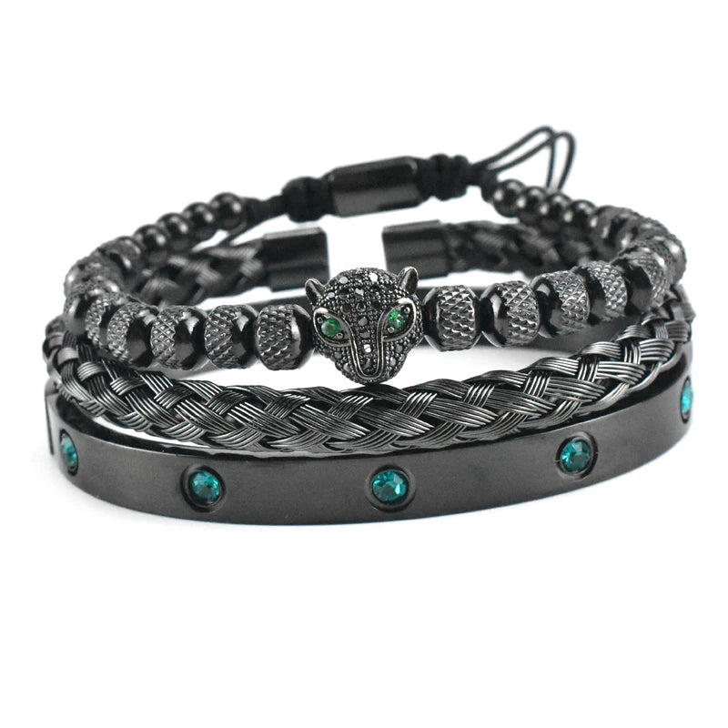 Bracelet Crystals Women Stainless Steel Bangles Jewelry