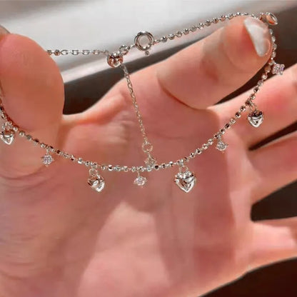 Heart Beads Bracelet for Women Fashion Delicate Jewelry