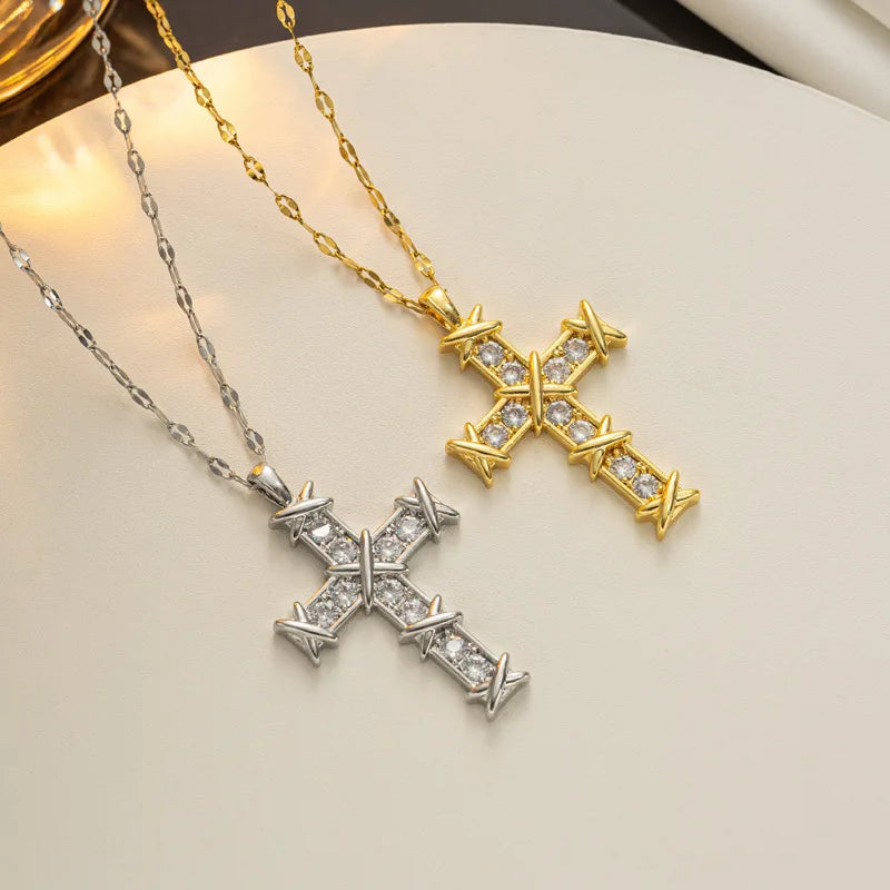 Necklace For Women  Gold Plated Stainless Steel Clavicle Chain Necklaces