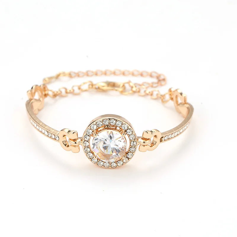 Bracelet For Women New Fashion Sparkling Gold Color