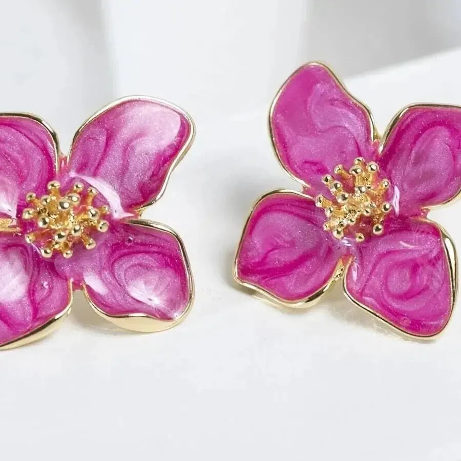 Flower Earrings New Trendy Girls Cute Jewelrys