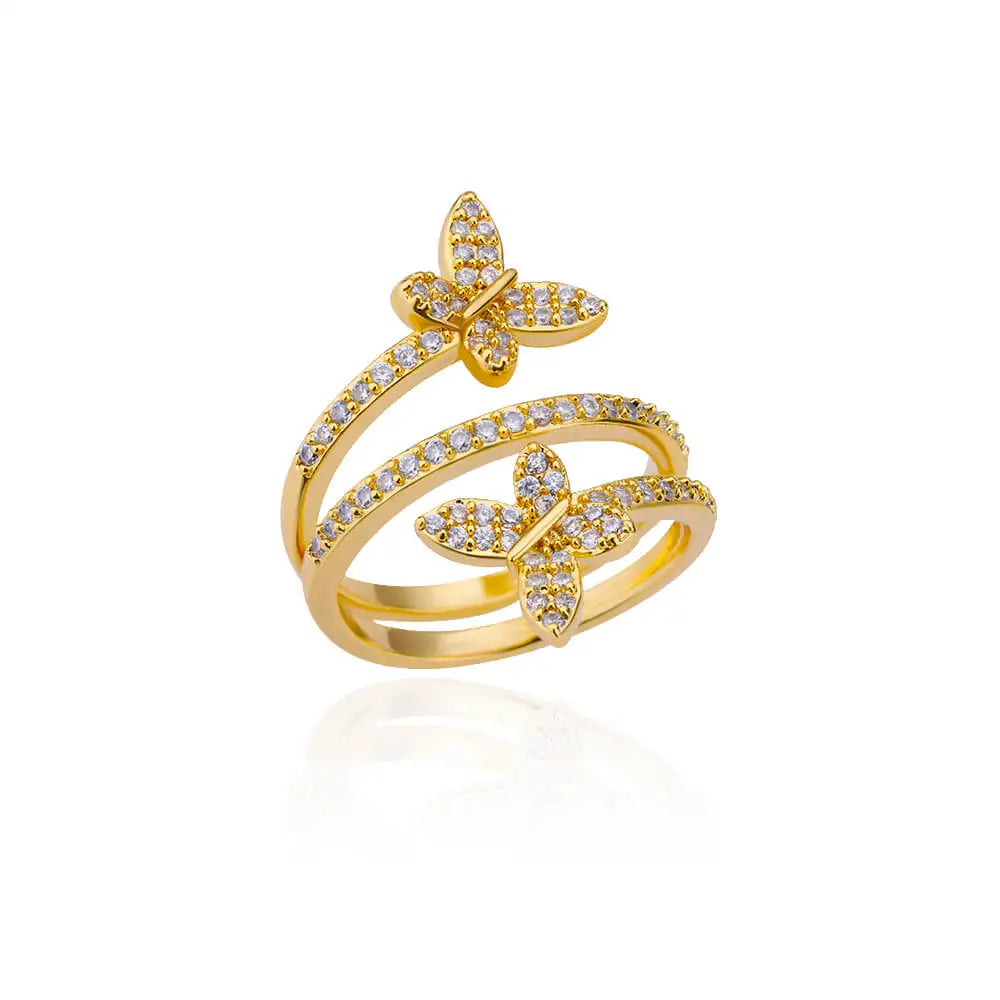 Luxury Butterfly Rings for Women