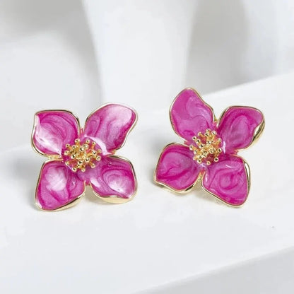 Flower Earrings New Trendy Girls Cute Jewelrys