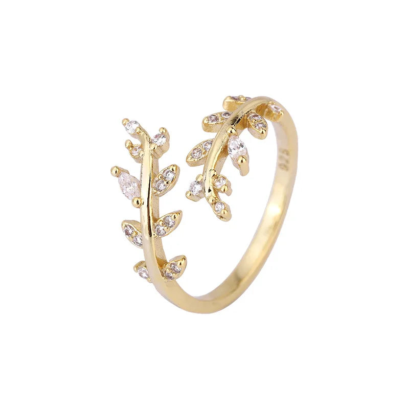 Silver Gold Ring Wedding Fine Jewelry