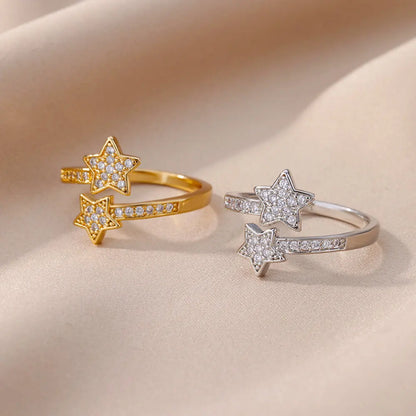 Star Rings For Women Girls