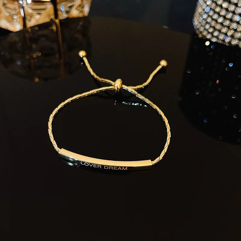 Bracelet For Women New Fashion Sparkling Gold Color