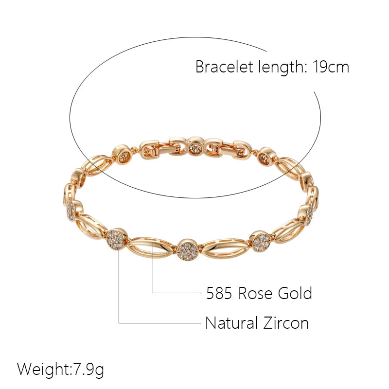 Rose Gold Color Bracelet for Women Luxury