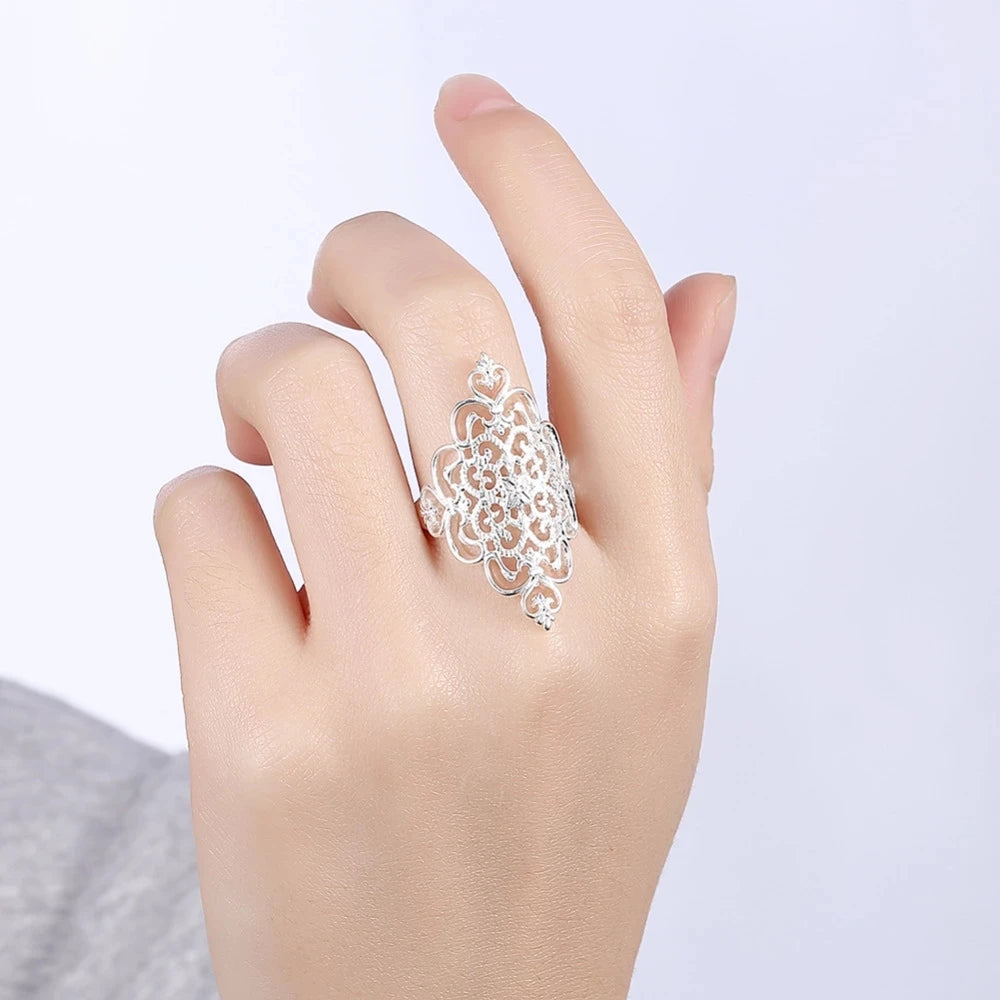 Hot new Silver Rings For Women elegant Fashion Party