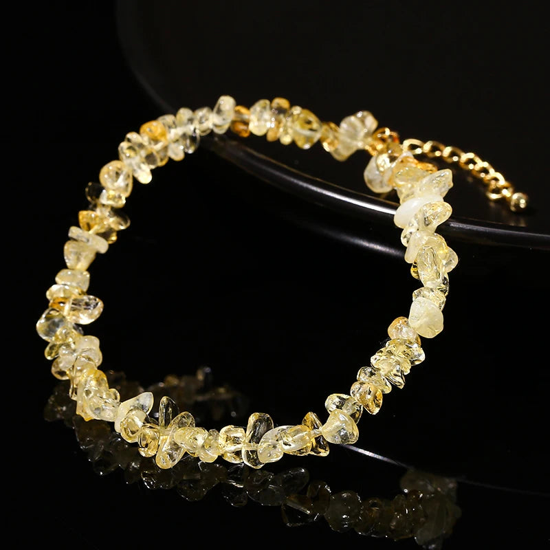 Natural Citrines  Bracelet Women Fashion Jewelry