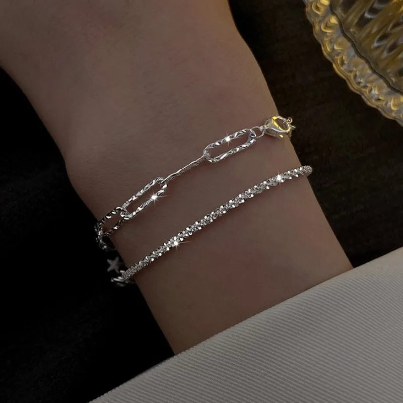 Bracelet For Women New Fashion Sparkling Gold Color