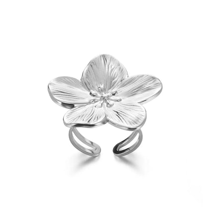 Elegant Flower Rings For Women Gold Color Sun Starfish