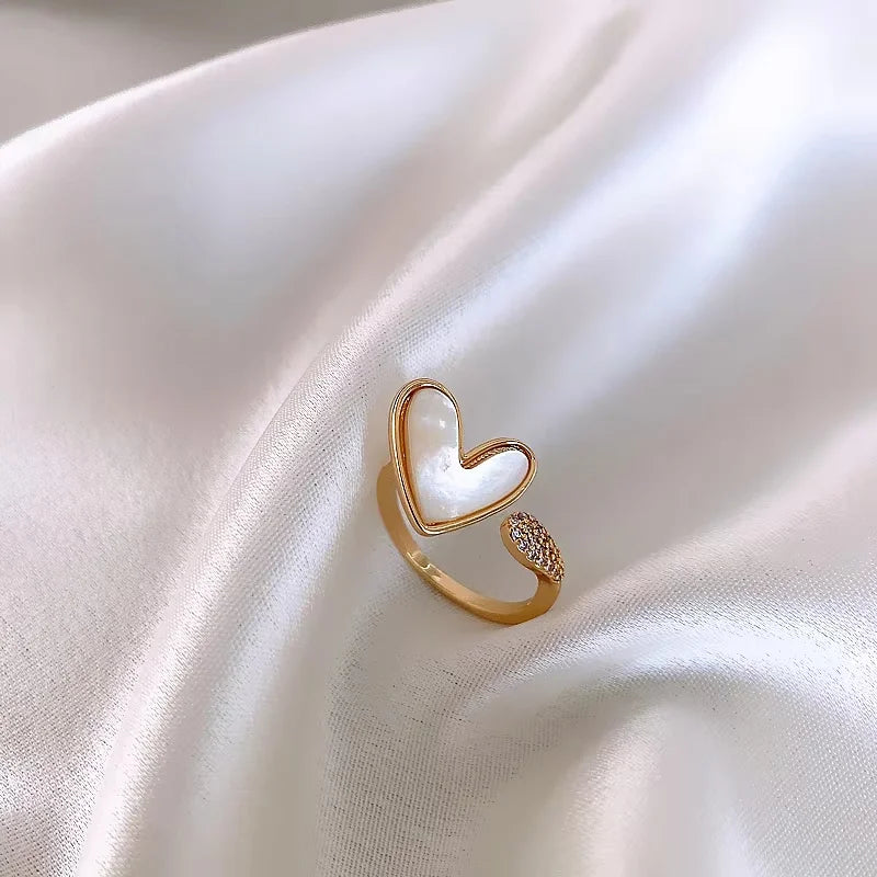 new fashion jewelry gold simple  crystal ring elegant women