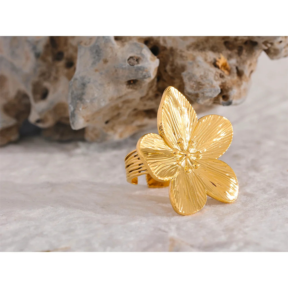 Flower Ring for Women Party Summer Jewelry