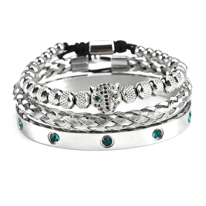 Bracelet Crystals Women Stainless Steel Bangles Jewelry