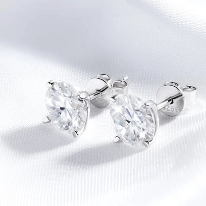 Earrings for Women 4 Claw Sparkling Wedding Party Jewelry